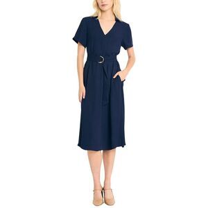 Luxely Womens  Midi Dress, Blue